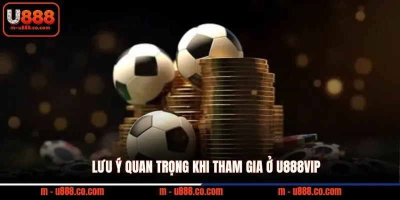 Lưu ý quan trọng khi tham gia ở U888VIP